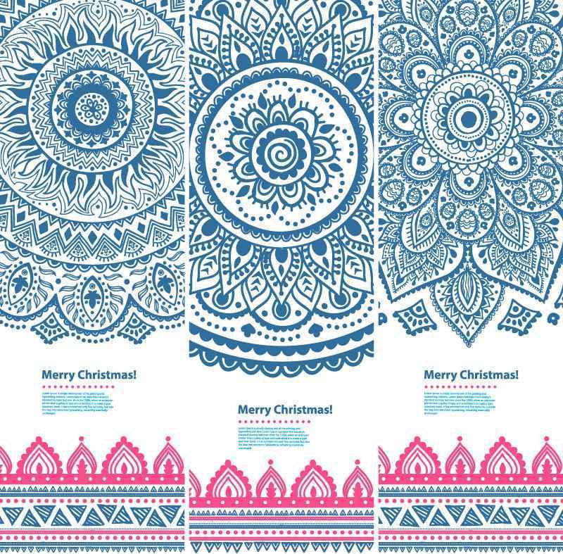 National pattern pattern banner vector graphics