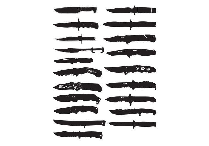 Free Vector Knife Pack 1