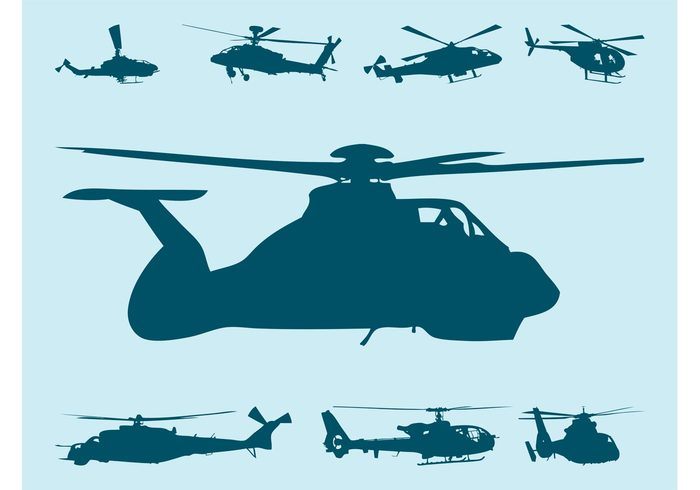 Helicopters Vector