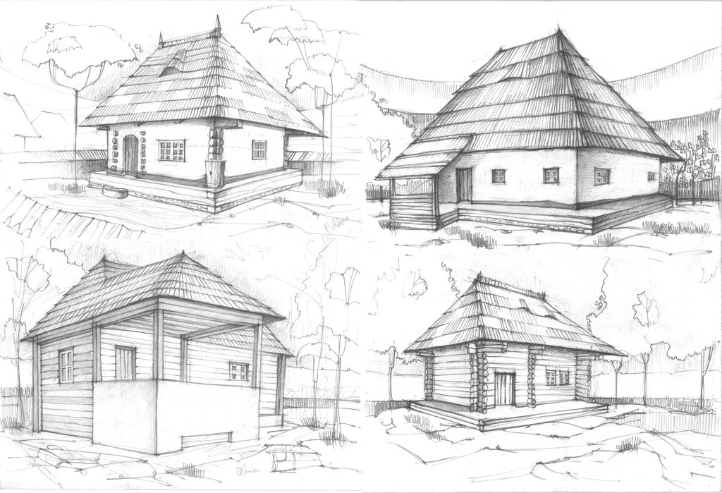 House Sketches 2 by Radu26 on DeviantArt