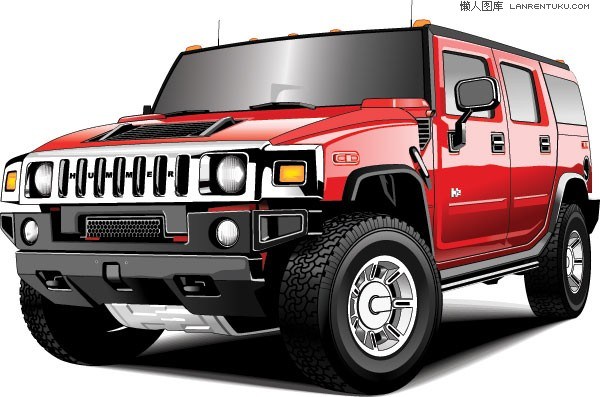 Hummer realistic style vector material