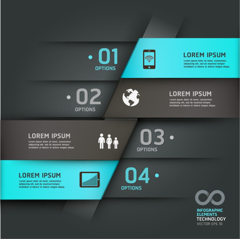 Infographic vector material exquisite creative advertising design