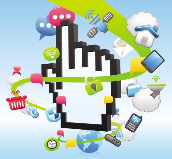 Internet icon – vector material
