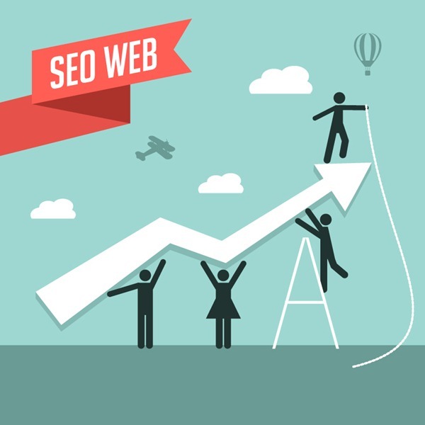 Internet search engine optimization illustrator vector graphics