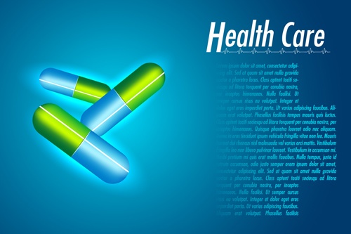 Medical and health elements vector 02