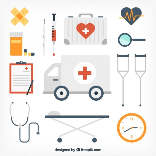 Medical equipment icons