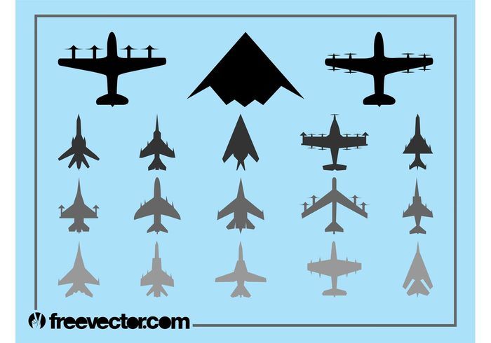 Military Airplanes Set