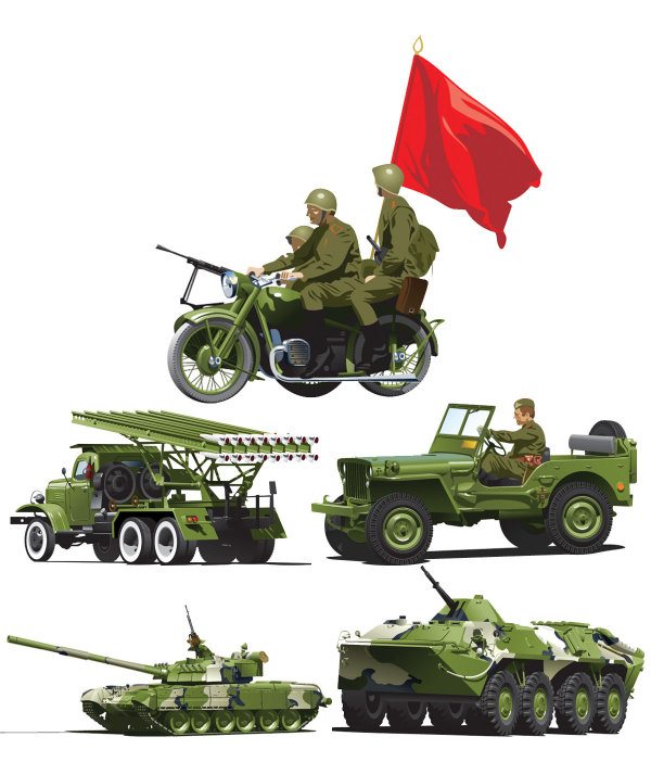 Military equipment vector material