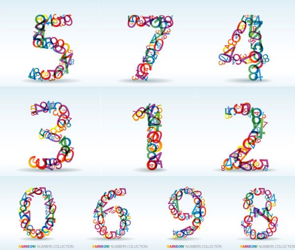Numbers of digital material