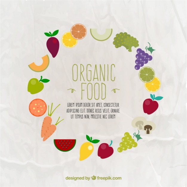 Organic food frame