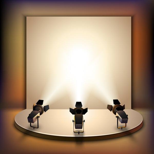 Spotlight shining background
