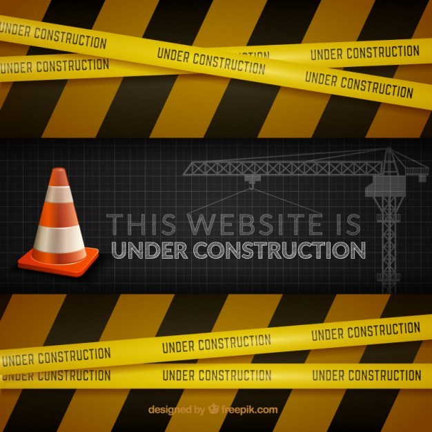 The website under construction