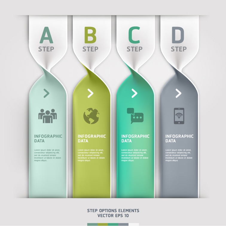 Tighten the paper infographic vector material