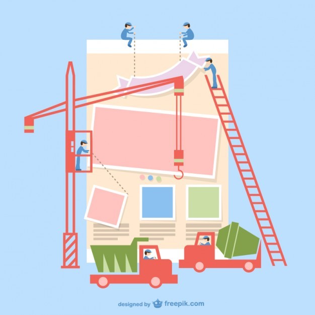Under construction app interface