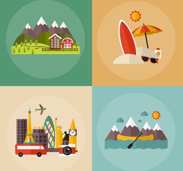 4 vacation illustration