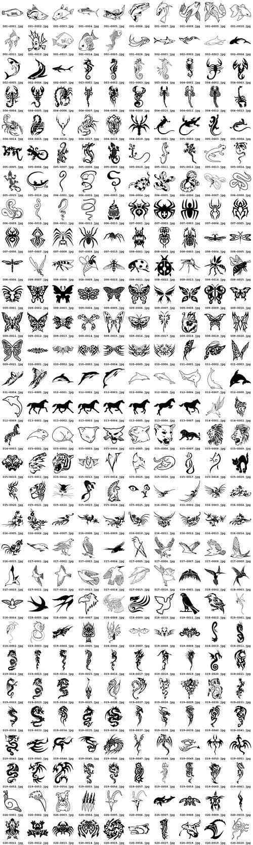 300 models of various animal totems vector material