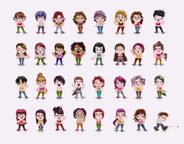 Cartoon characters
