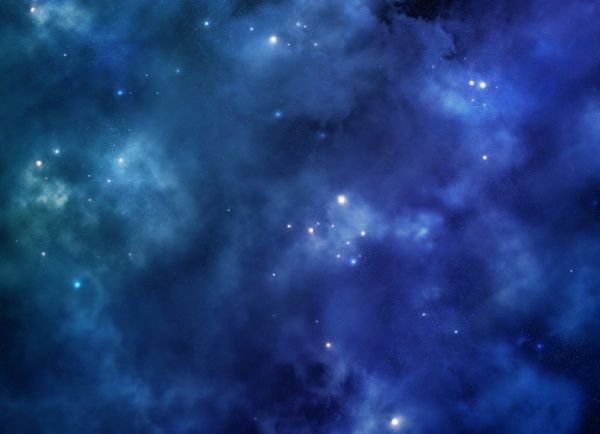 a blue sky background