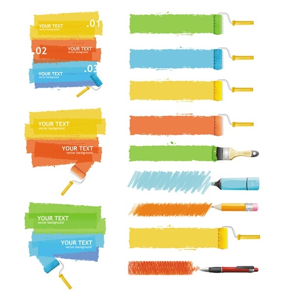 exquisite commonly used paint brushes