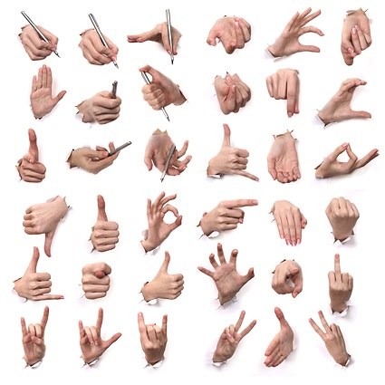 a variety of gestures picture material -1