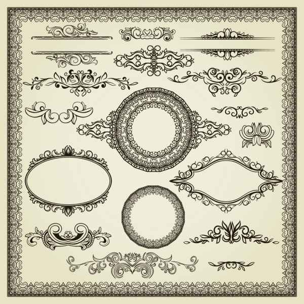 exquisite European certificate template 05