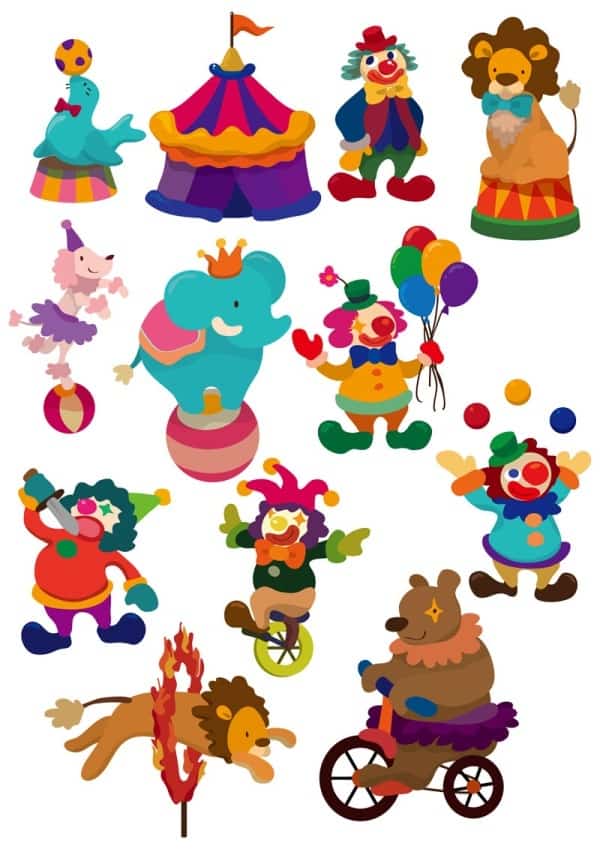 Cartoon circus