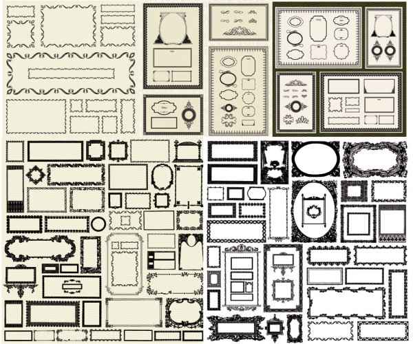 Fancy border vector material