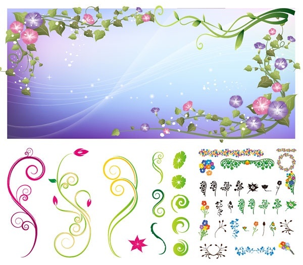 lace element vector material