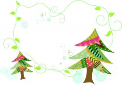 Abstract stripes vector Christmas