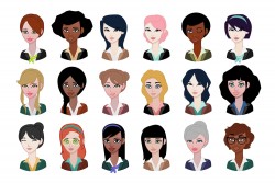 Administrative cartoon beauty image vector
