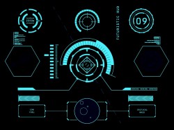 Aircraft HUD vector