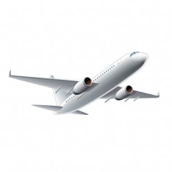 Airliner taking off vector