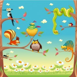 Animals background design Vector | Free Download