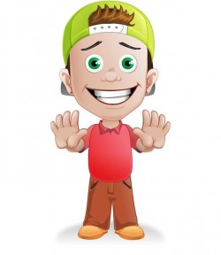 Boy Vector Character with a Hat – Vector Characters