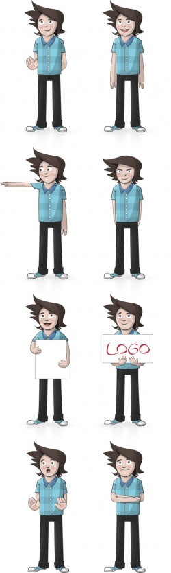 Boy Vector Illustration – Vector Characters