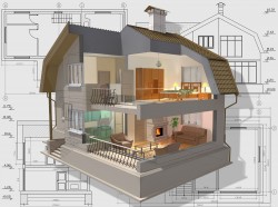 Bungalow perspective drawings and renderings picture material