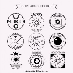 Camera logo set Vector | Premium Download