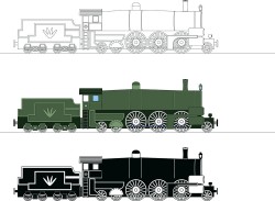 Cartoon train vector