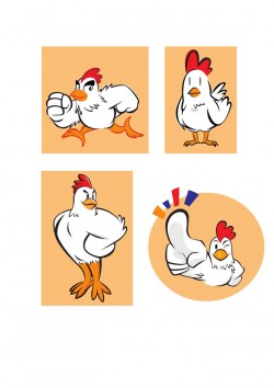 Chicken cartoon image vector