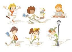Children’s cartoon illustration vector