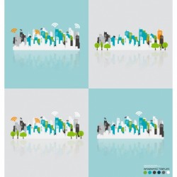 Cityscape infographic template Vector | Free Download