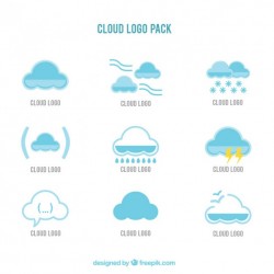 Cloud Logo Pack Vector | Premium Download