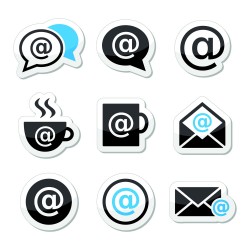 Coffee with WIFI sticker design vector