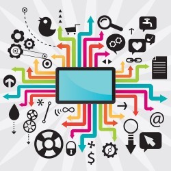 Creative Computer Network Technology vector