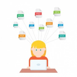 Cute infographic with different file formats Vector | Free Download