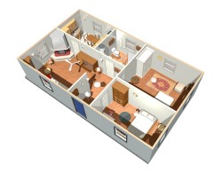 3D model construction house interior picture material