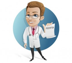 Doctor Vector Character Holding a Prescription – Vector Characters