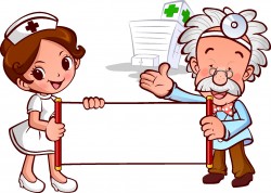 Doctors and nurses to take the reel vector