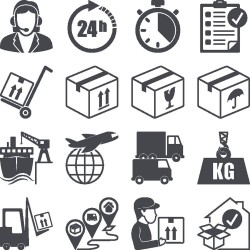 Express shipping icon vector