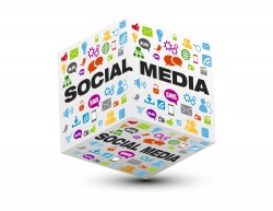 Fashion Cube social media icon vector